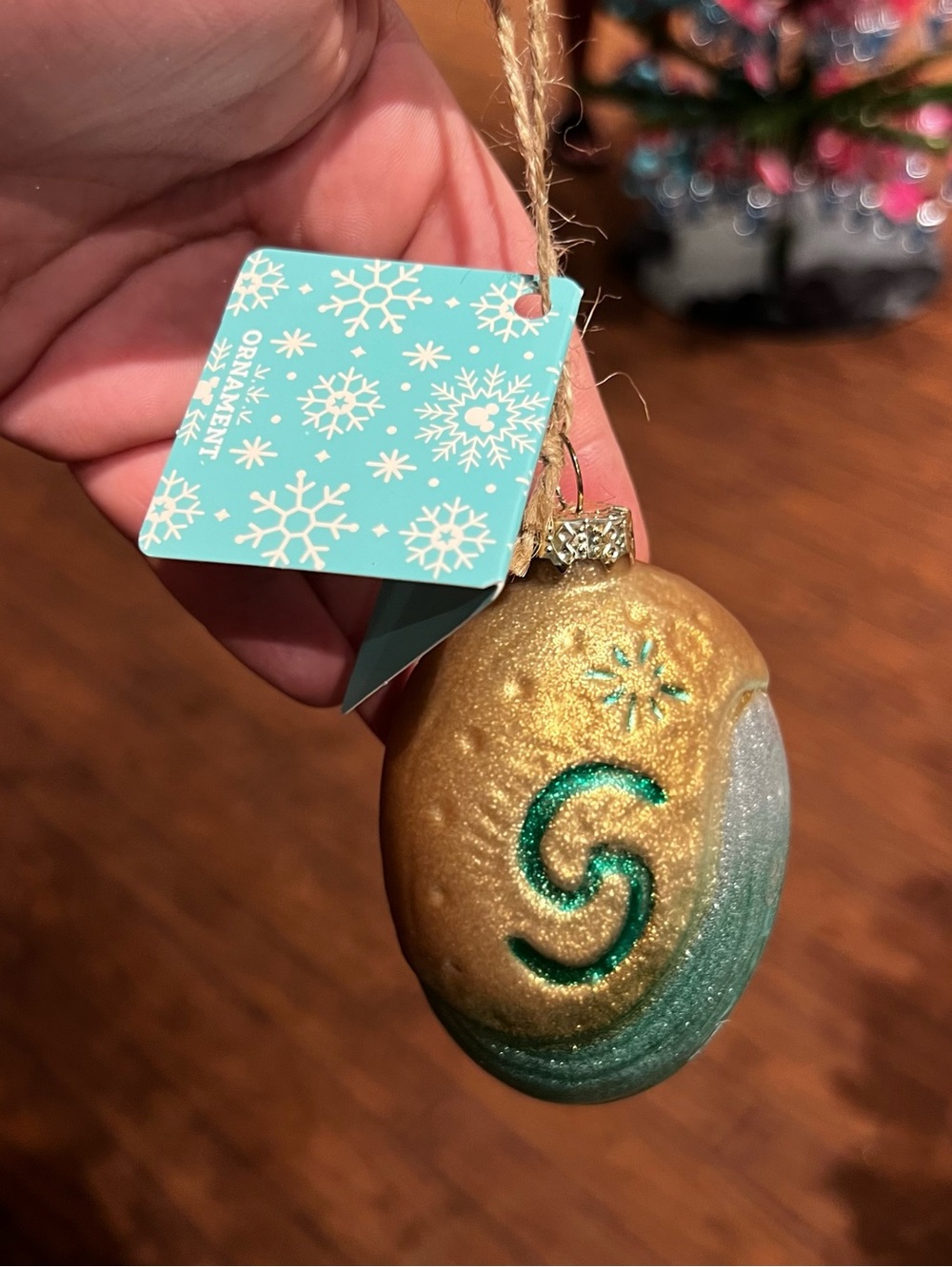 Disney Parks Summer Moana Heart Of Tefiti Blown Ornament NEW